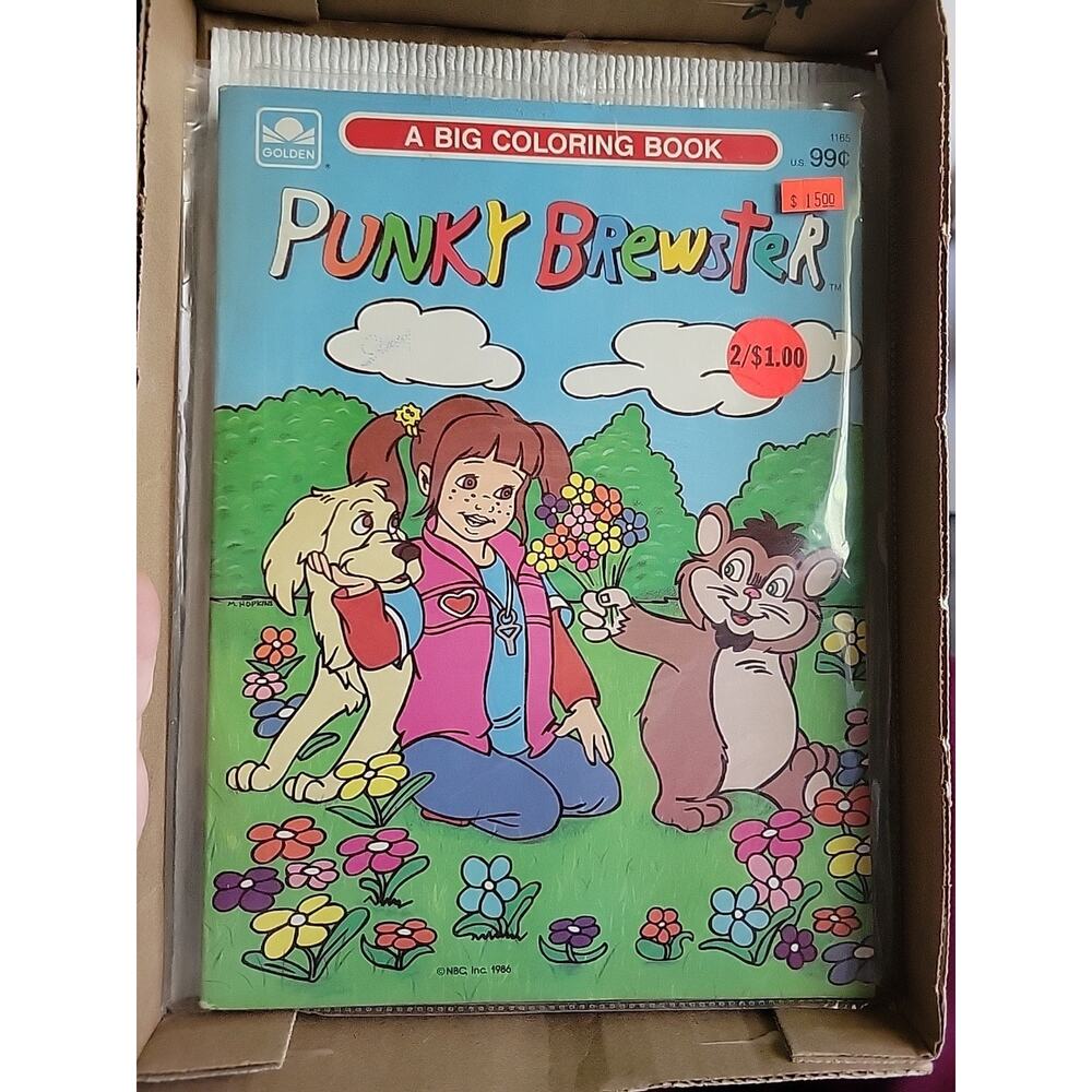 1986 Punky Brewster Coloring Book A Golden Book NEW UNUSED Hard To Find!